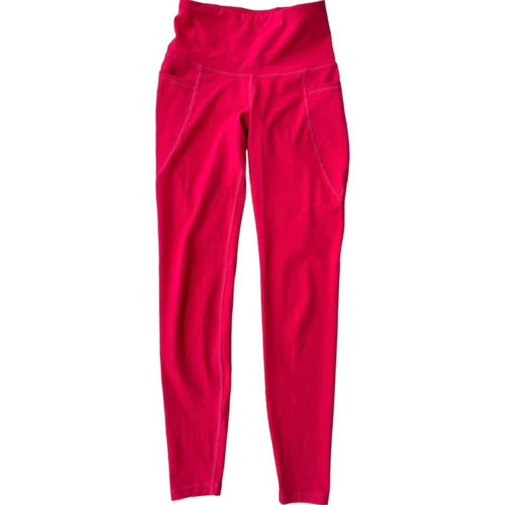 Old Navy Women's Red Active Leggings With Pockets